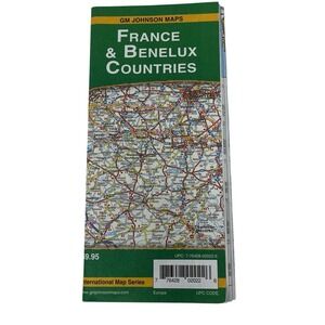 FRANCE & BENELUX COUNTRY Road Map‎ International EUROPE AAA/GM Johnson  2021